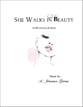 She Walks In Beauty SATB choral sheet music cover